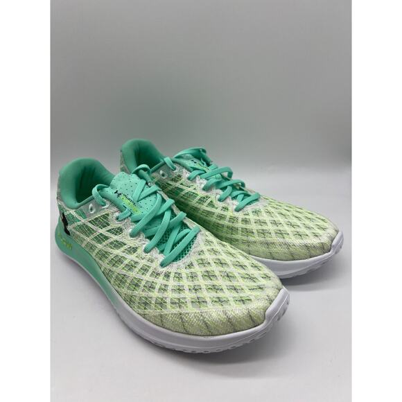 Under Armour Flow Velociti Wind 2 CN Running White Green Breez Men's Size 10.5 - Picture 6 of 12